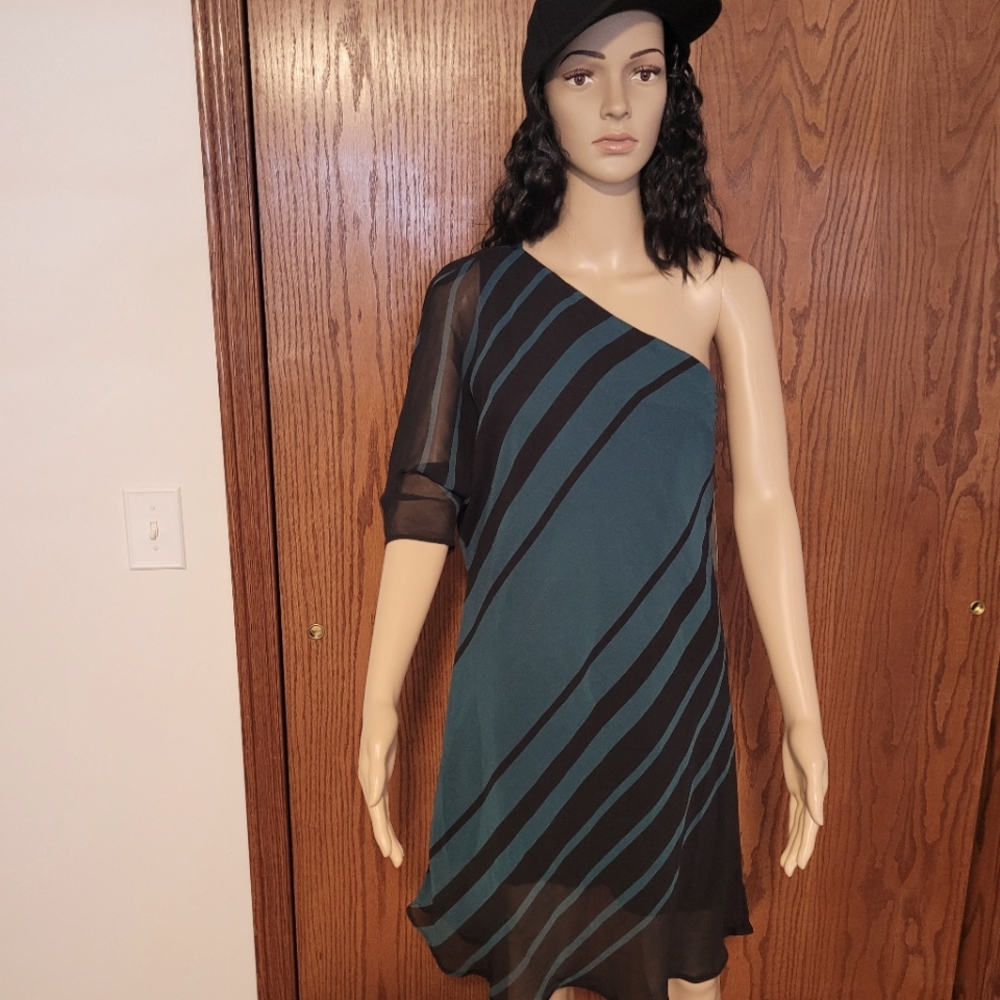 NWT: eva•mendes One Shoulder Dress